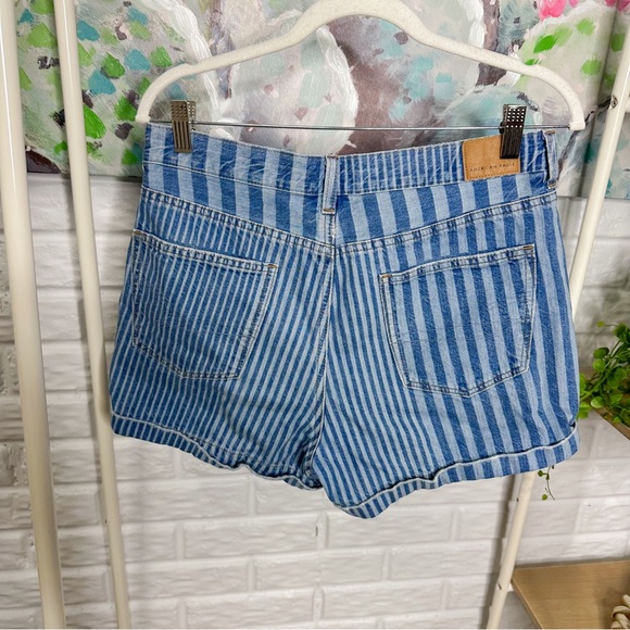 American Eagle Striped Denim Mom Shorts (8) - Picture 3 of 4